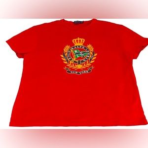 Vintage Men’s Polo Ralph Lauren New York XL Graphic Print T-Shirt Single Stitch